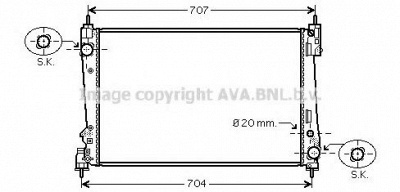 AVA QUALITY COOLING fta2401 -  Радиатор, охлаждение двигателя